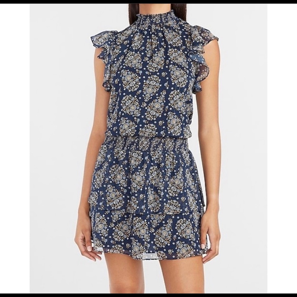 Express Mockneck Sleeveless Dress